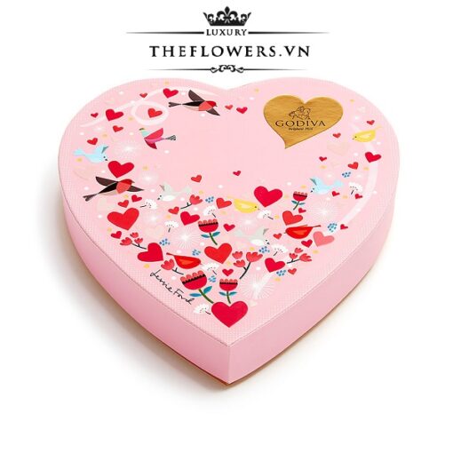 Socola Godiva Valentine's Day Paper Heart